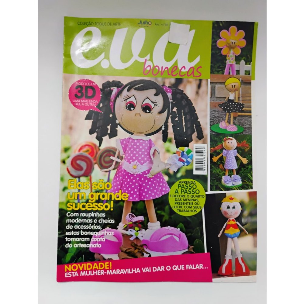 Revista Eva 4 Bonecas Roupinhas Moldes Mulher Maravilha 8772