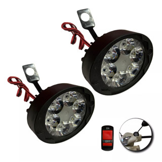 Par Farol Auxiliar Moto Led Retrovisor Automotivo Compatível Luz Branca Fria Espelho Universal em Oferta na Shopee