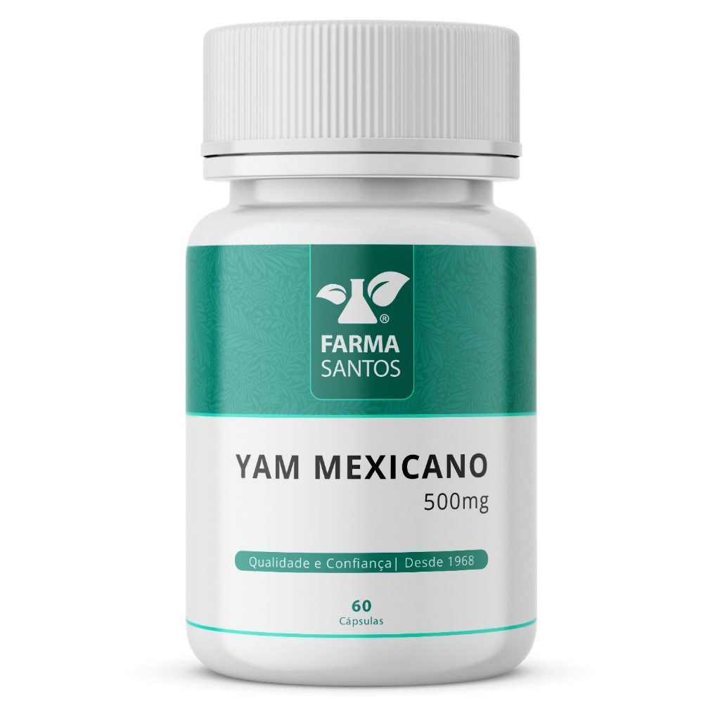 Yam Mexicano (Inhame Selvagem) 500mg 60 Cápsulas