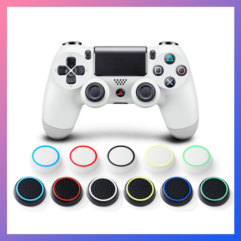 Par de Grip Borracha Protetora de Silicone para Analógicos de Controles de PS4, PS5, Xbox One e 360 em Oferta na Shopee