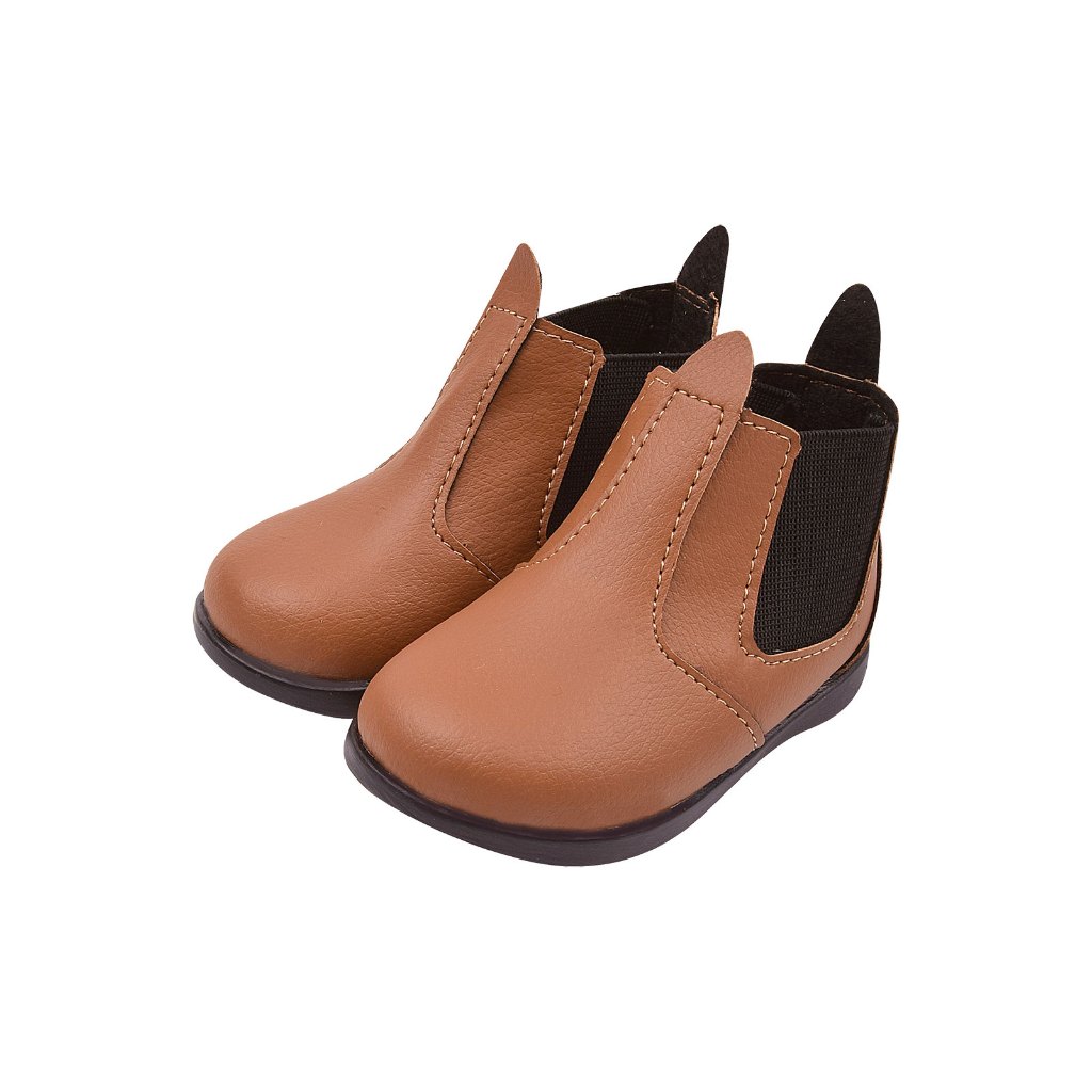 Botina Infantil Jequinha Junina Bebê Menino Elástico Caramelo