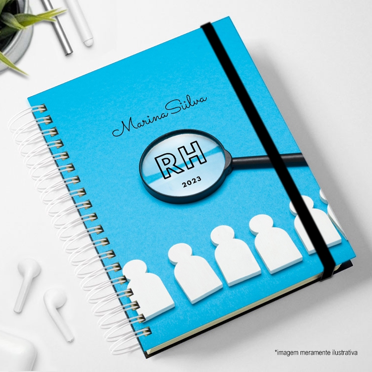 Planner datado RH HR Recursos Humanos com nome capa dura Agenda 2026 planner