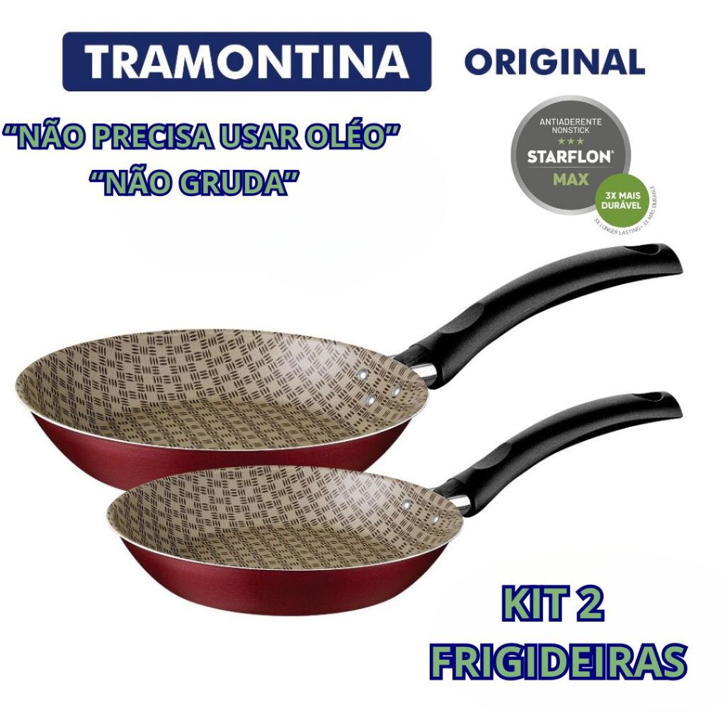 Frigideira Antiaderente Tramontina  Aluminio Turim jogo 2 Peças Serie Especial