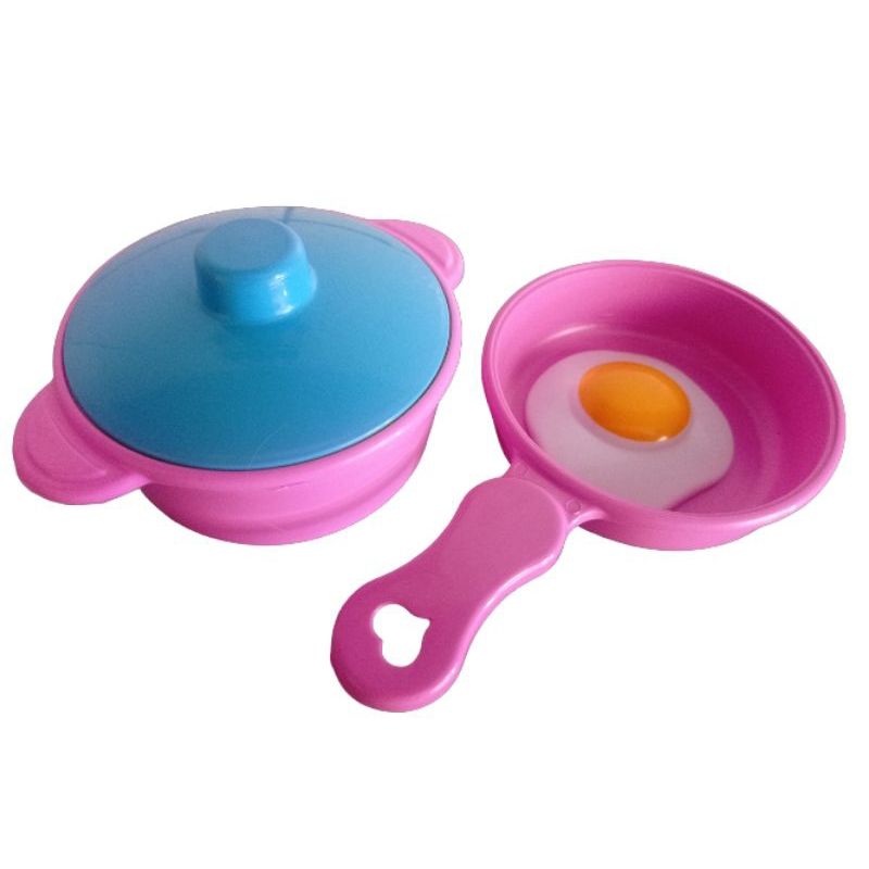 Duas Panelas Infantil Com Tampa E Ovo Brinquedo - Panelinha - faz de conta - ALTIMAR em Oferta na Shopee