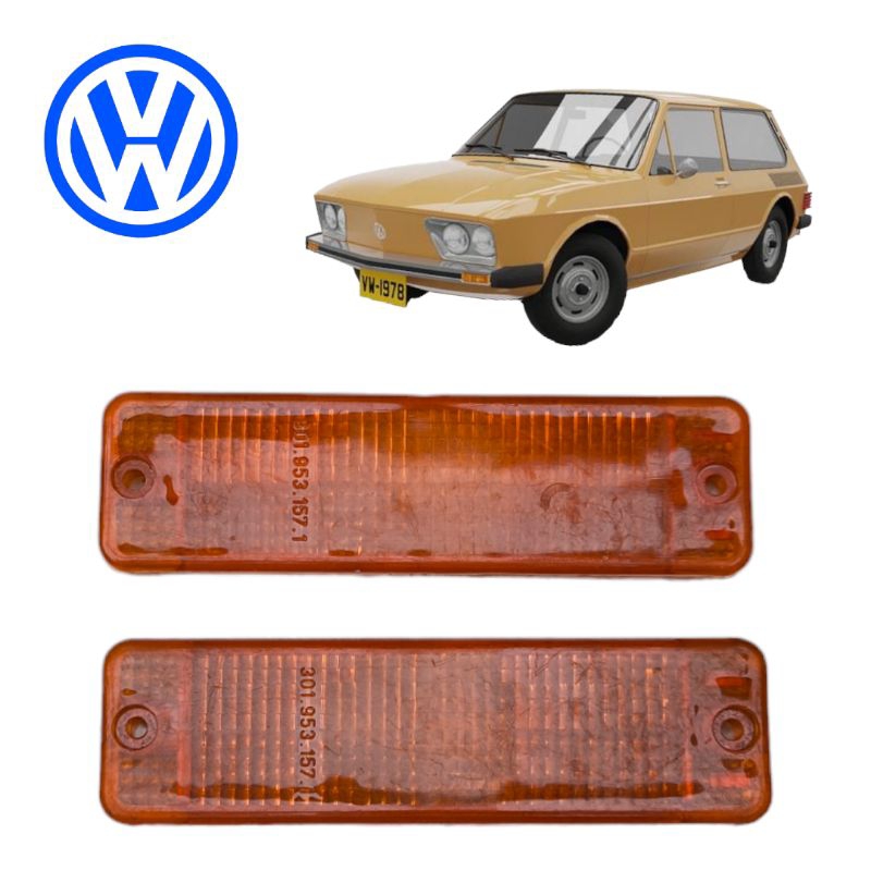 Lente Pisca Volkswagen Brasília / Gol / Voyage / Parati