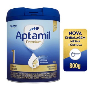 Fórmula Infantil Aptamil Premium 1 Danone  Lata de 800g em Oferta na Shopee