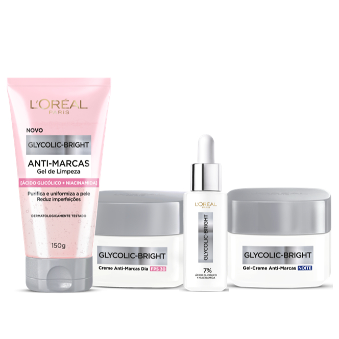 Kit Completo L'Oréal Paris Glycolic Bright
