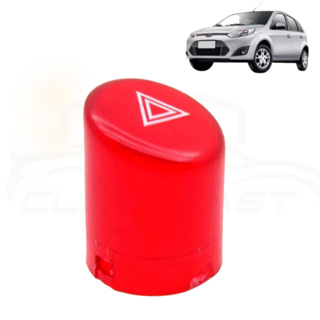 Lente Botão Pisca Alerta Fiesta Hatch e Sedan Ford Ká EcoSport Curta Vermelha em Oferta na Shopee