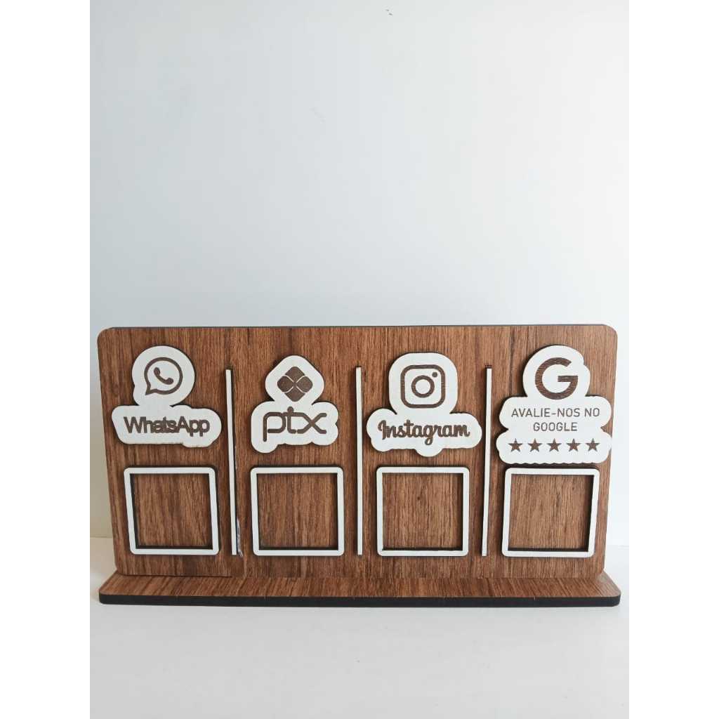 Placa Display em MDF  - Elegante e Versátil