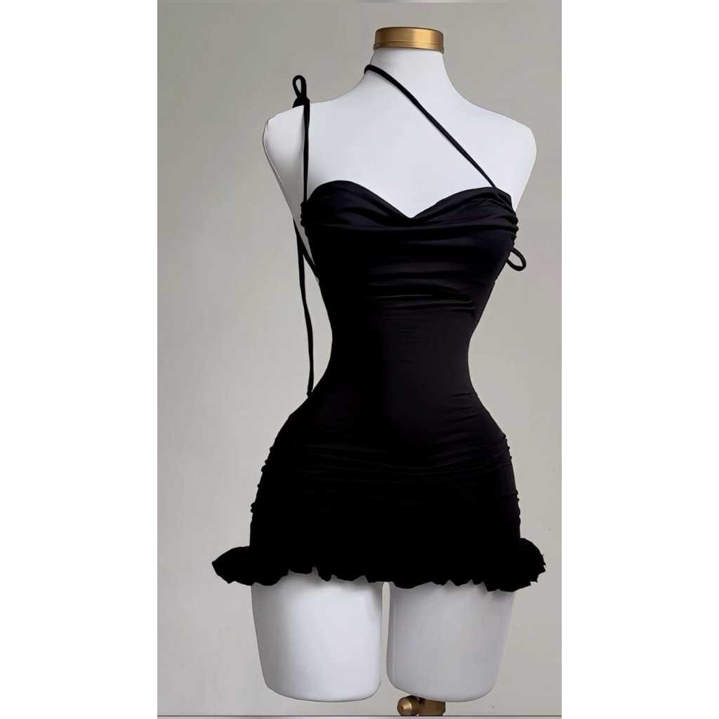 VESTIDO EMPINA BUMBUM , MODELO COM ABERTURA NAS COSTAS E MAIS 3 FORMAS DE AMARRAR (GABRIELE)