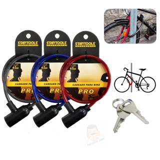 Cadeado Para Bicicleta 65CM X 6MM Bike Pro Cadeados Segurança Uso Pratico Plástico ABS Startools em Oferta na Shopee