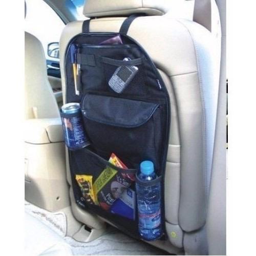 Bolsa De Armazenamento Universal Para Assento De Carro 38x58Cm Preta Resistente A Manchas Multifuncional em Oferta na Shopee