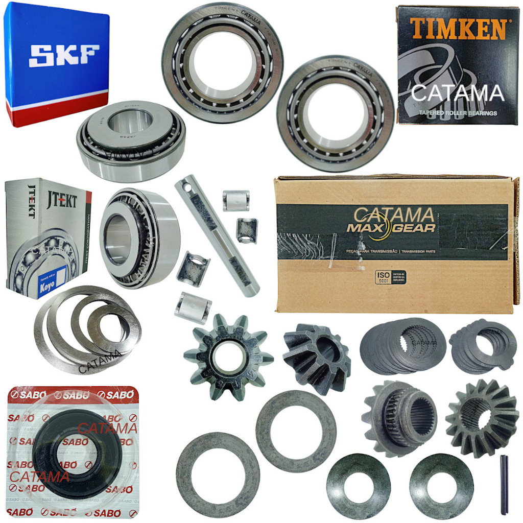 kit reparo miolo caixa satelite Com Rolamentos Retentor Diferencial traseiro RANGER E TROLLER