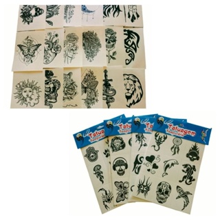kit 18 tatuagens temporária adulto 6x9 cm + 72 tribal 4x5 cm em Oferta na Shopee