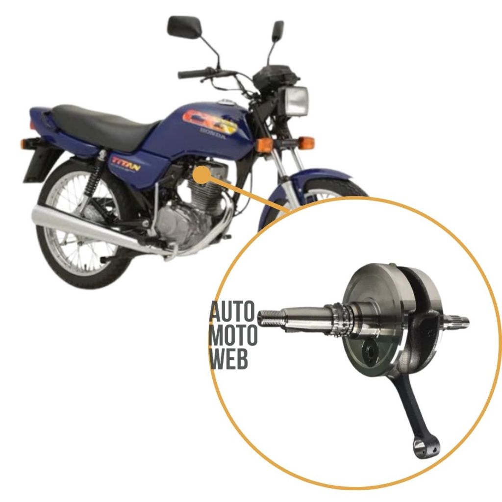 Virabrequim Completo Honda Cg Today Titan Fan 125 1992 a 1999