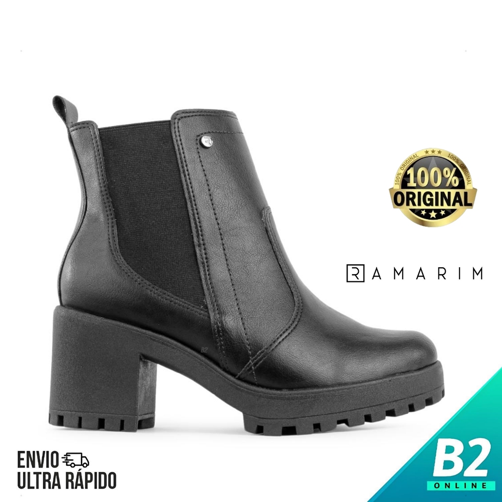 Bota Coturno Ramarim Cano Médio Tratorada Feminina 100% Original Com Nota Fiscal e Garantia