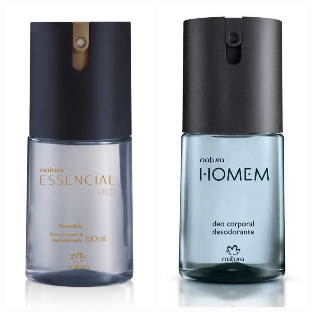 Desodorante Corporal Essencial Oud Masculino + Natura Homem 100ml(KIT COM 02)