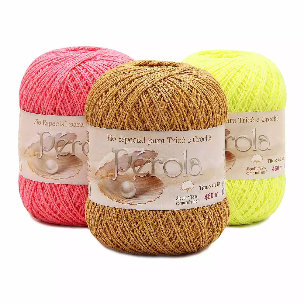 Linha Pérola São João 460m TEX 295 Crochê e Tricô