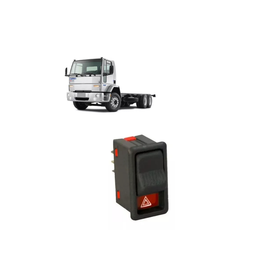 Interruptor Pisca Alerta Ford F1000 4000 Cargo Cam Vw Dt2045