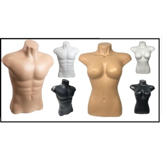 Manequim BUSTO FEMININO E MASCULINO escolha a cor! em Oferta na Shopee
