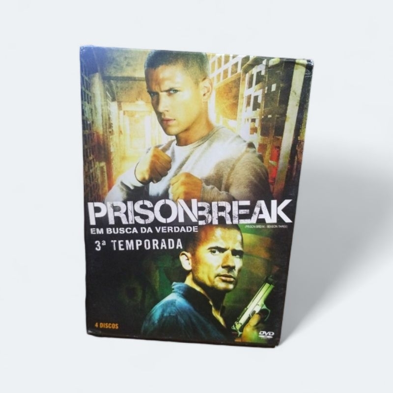 Box DVD Prisonbreak - Em busca da verdade - 3° temporada