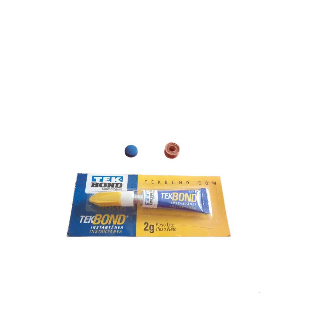 Kit 1 sola +1 cola tek bond + 1 virola de cerelon para taco de sinuca profissional