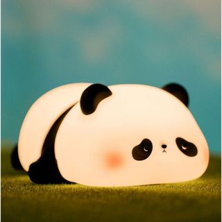 Luminária de Silicone Nocturna Sensor De Toque Panda Fofa Recarregável USB Candeeiro Deco…
