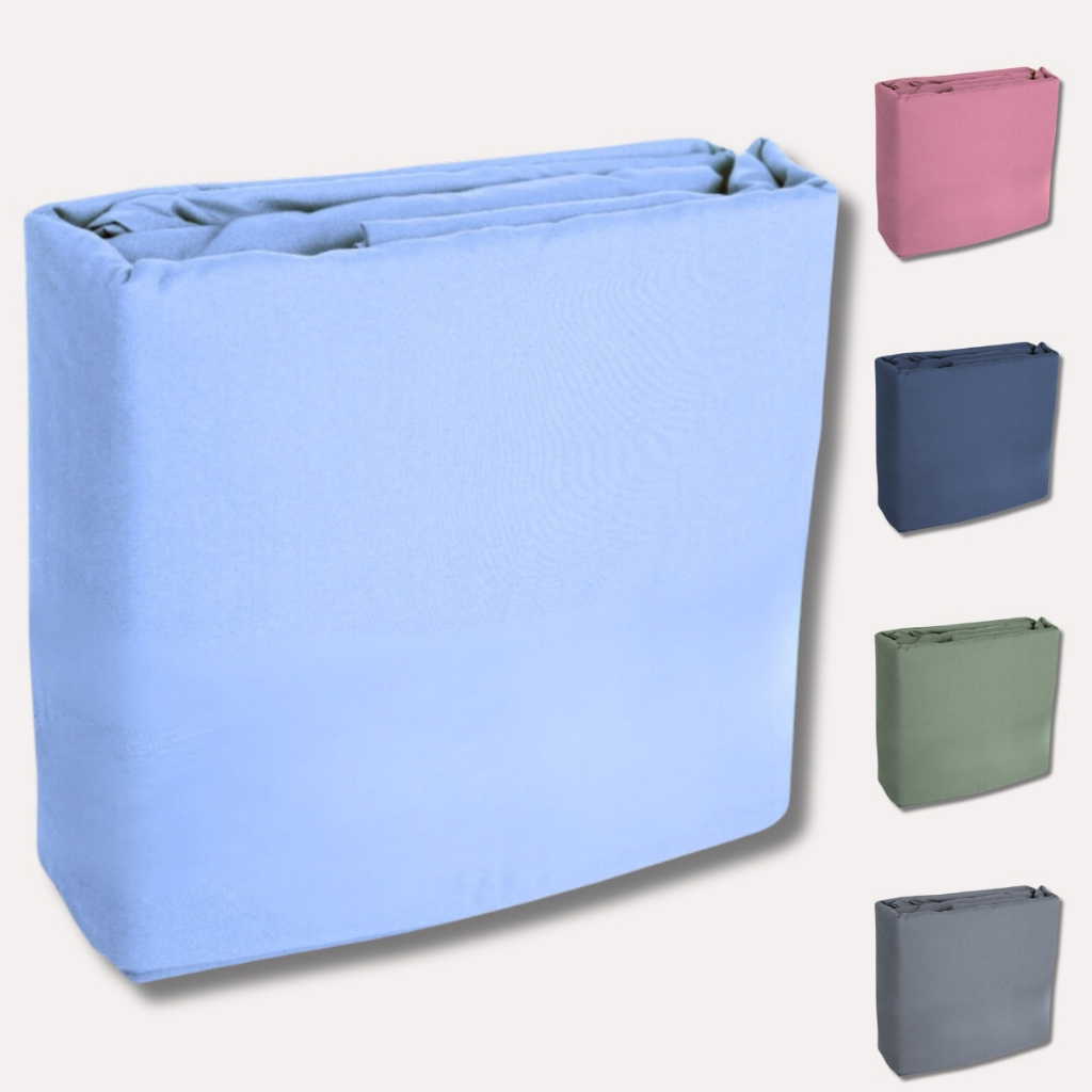 Lençol 400 Fios com Elástico Avulso fáceis de lavar não amassam Cama Solteiro Casal Queen Micropercal em Oferta na Shopee