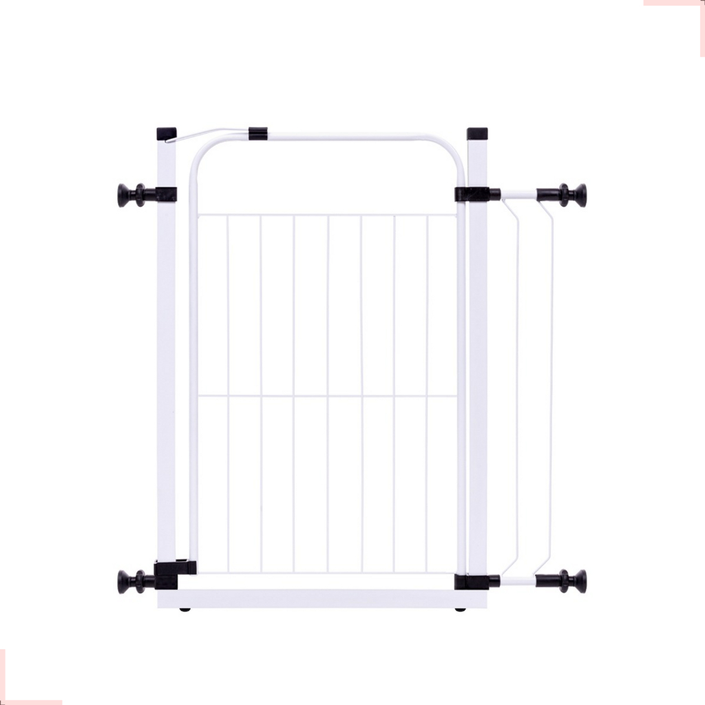 Grade Para Porta Portão Segurança Grade Para Cachorro Pet Criança Bebe Com Extensor de 10 cm - Medindo 70 à 84