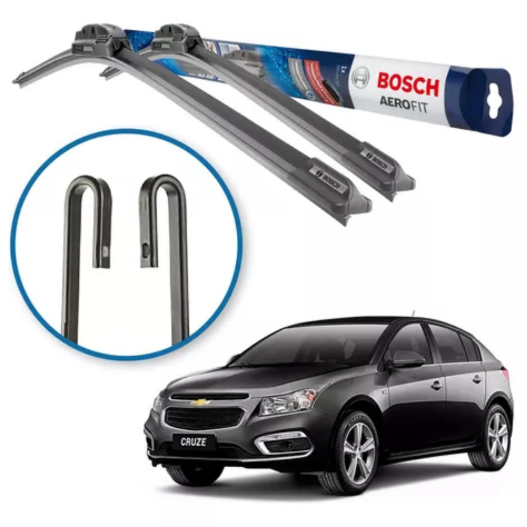 Palheta Parabrisa Limpador Original Bosch Gm Cruze 2011 2016 AF24 AF18 em Oferta na Shopee