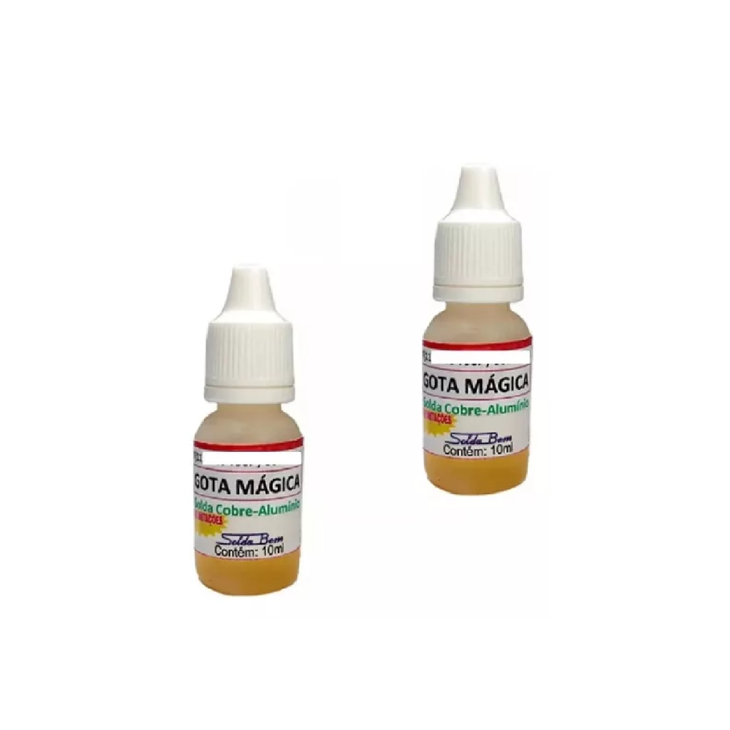 2 Gota Magica Best Fluxo Solda P/ Latao Aluminio E Cobre 10ml