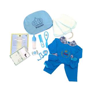 Kit Roupa Boneca Bebê Reborn Menino Bolsa Roupa Azul 15 Acessórios em Oferta na Shopee