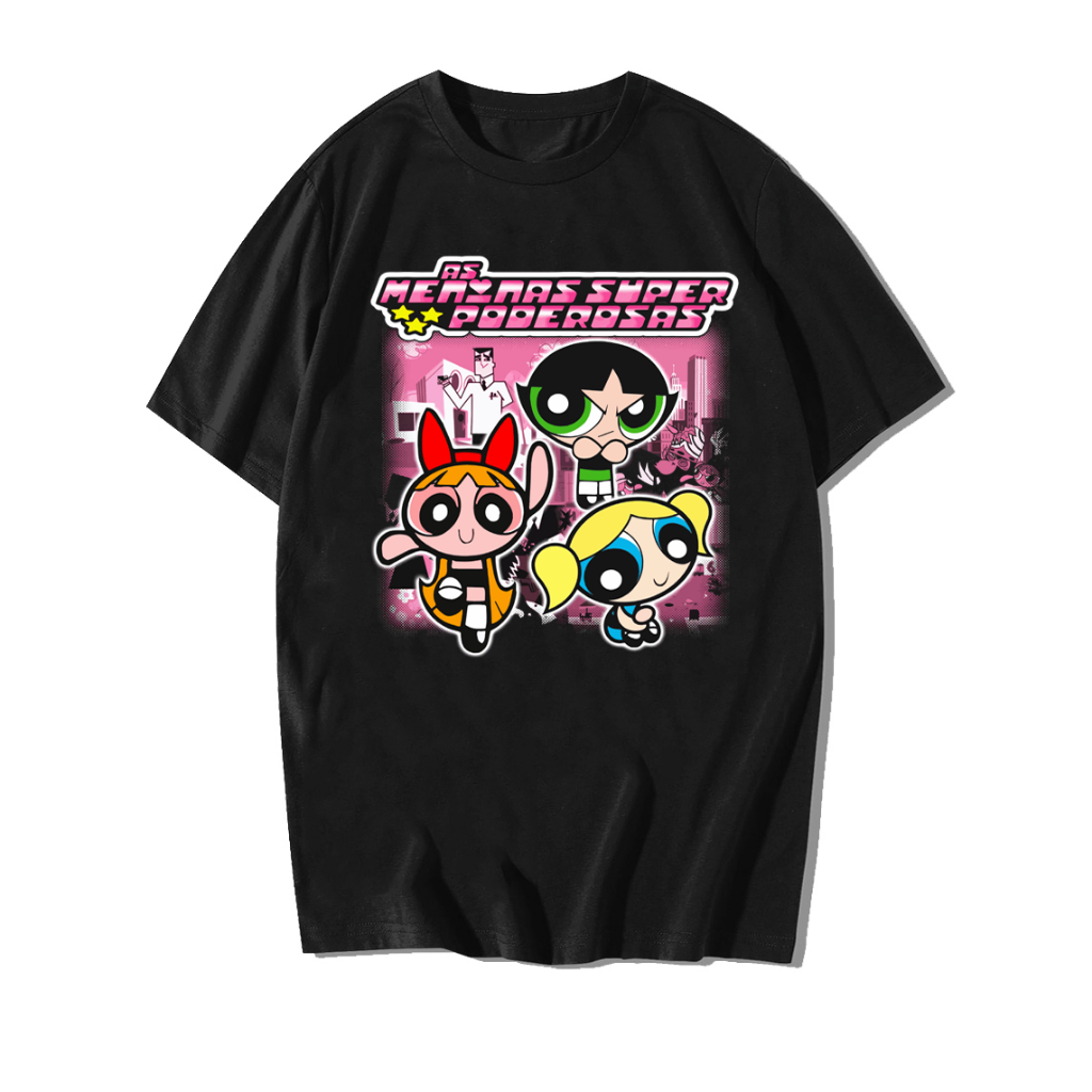 Camiseta Super Poderosas Camisa Baby Look Feminina Lindinha Frases Diversas Estampas em DTF