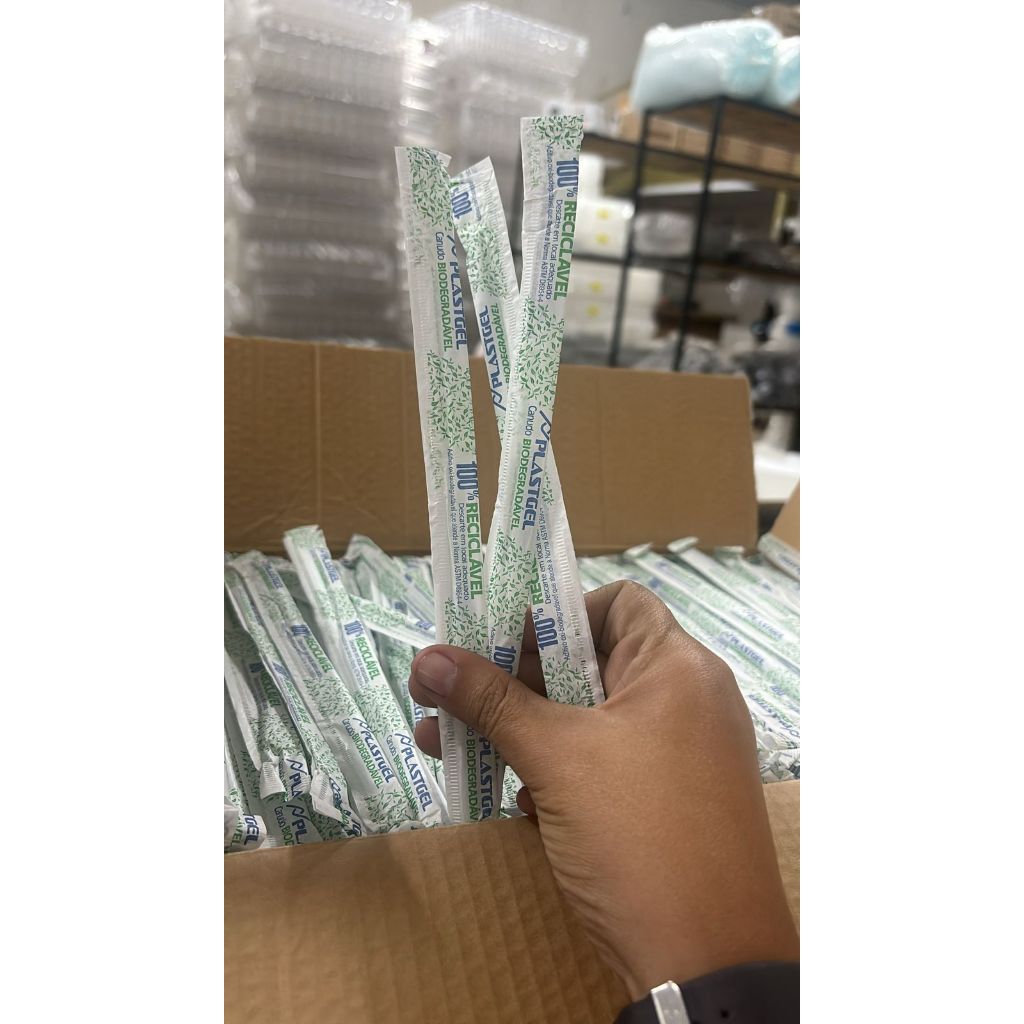3000 Unidades Canudo 6mm refrigerante suco água shake água de coco