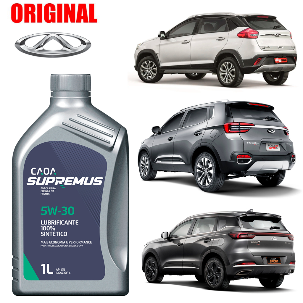 Óleo Para Motor Caoa Chery Original Fluido Supremus Arrizo Tiggo 2 Tiggo 3x Tiggo 5x Tiggo 7 Tiggo 8