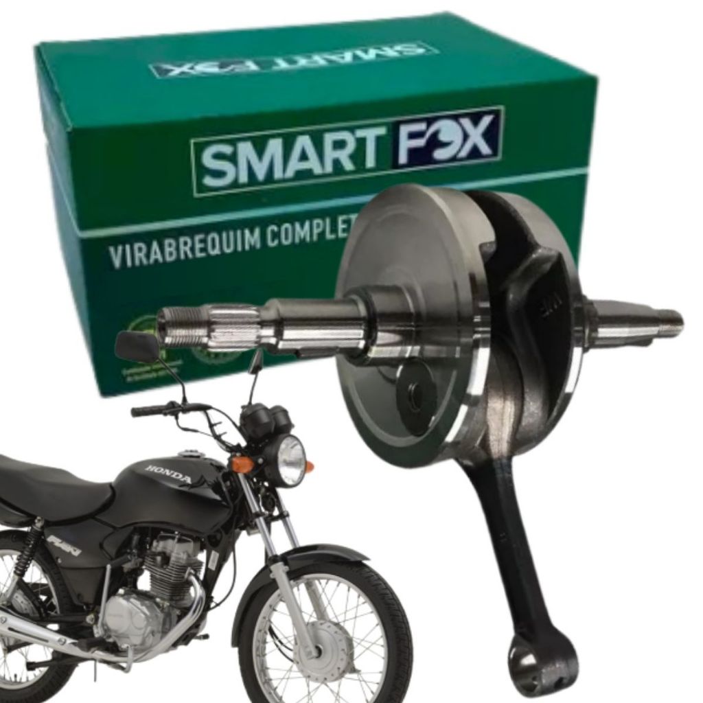 Virabrequim Completo Honda Nxr Bros 125 Cg Titan Fan 125 2009 a 2018 Original Sm