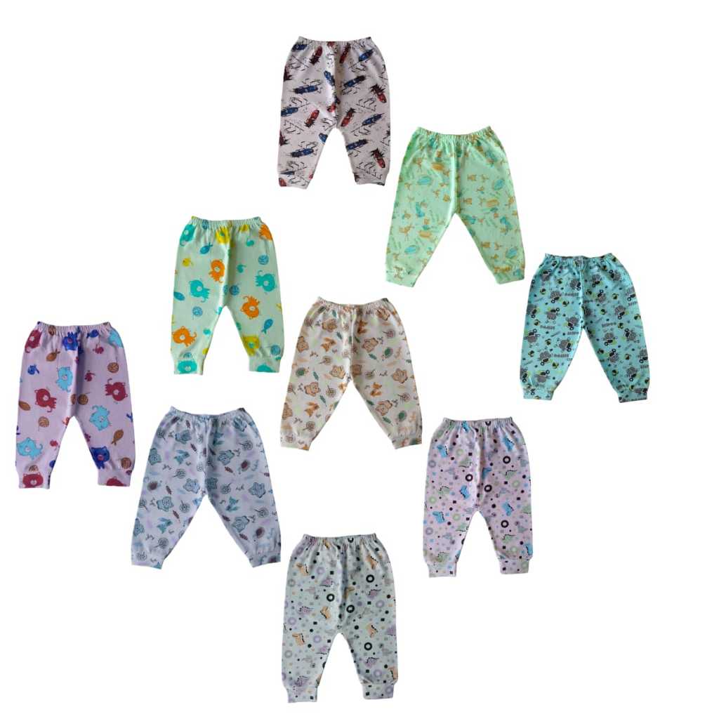 KIT 9 PEÇAS - CALÇA ESTAMPADA PARA BEBÊ FEMININA MASCULINA CULOTE MIJÃO MALHA ALGODÃO ENXOVAL