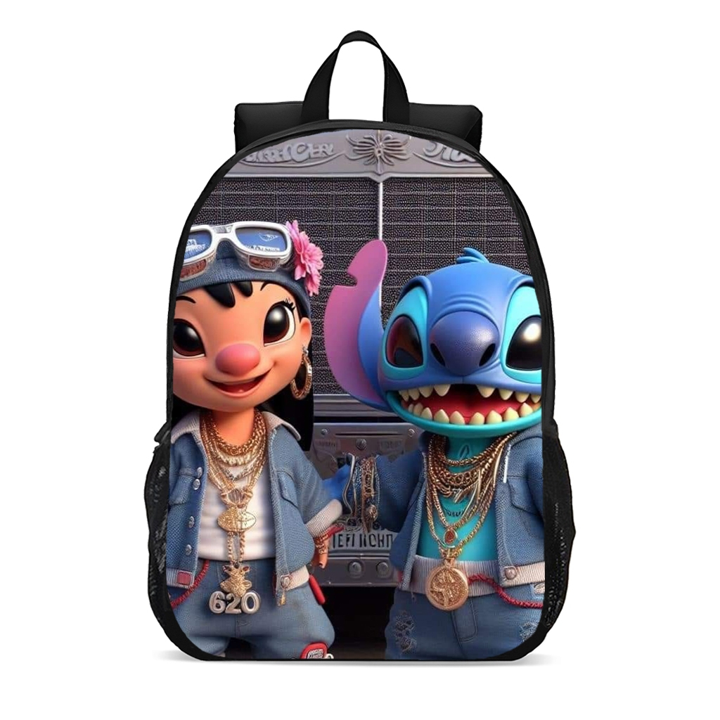 Mochila Escolar Infantil Juvenil Stitch desenho personagens garota filme promoção