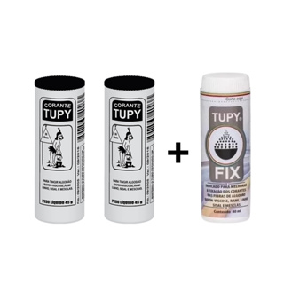 Kit Linha Tupy 2 Corante Preto + 1 Fixador Tupy Fix para Tingir Roupa em Oferta na Shopee