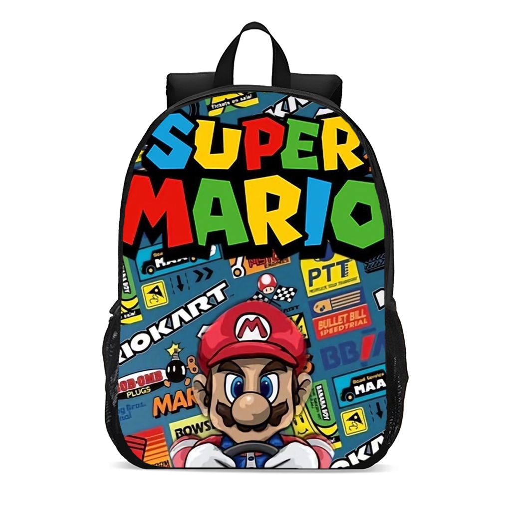 Mochila Escolar Infantil Juvenil super Mário game jogo desafios crianças material escolar promoção