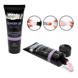 Polygel  Powder Gel De Unhas Honey Girl Led Uv, 30ml em Oferta na Shopee