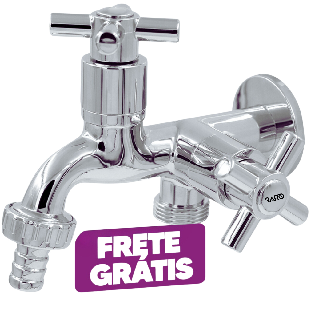 Torneira De Tanque E Maquina De Lavar Dupla Cromado 1/4 De Volta Mais Economica Melhor Preço Barato em Oferta na Shopee