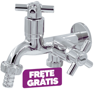 Torneira De Tanque E Maquina De Lavar Dupla Cromado 1/4 De Volta Mais Economica Melhor Preço Barato em Oferta na Shopee