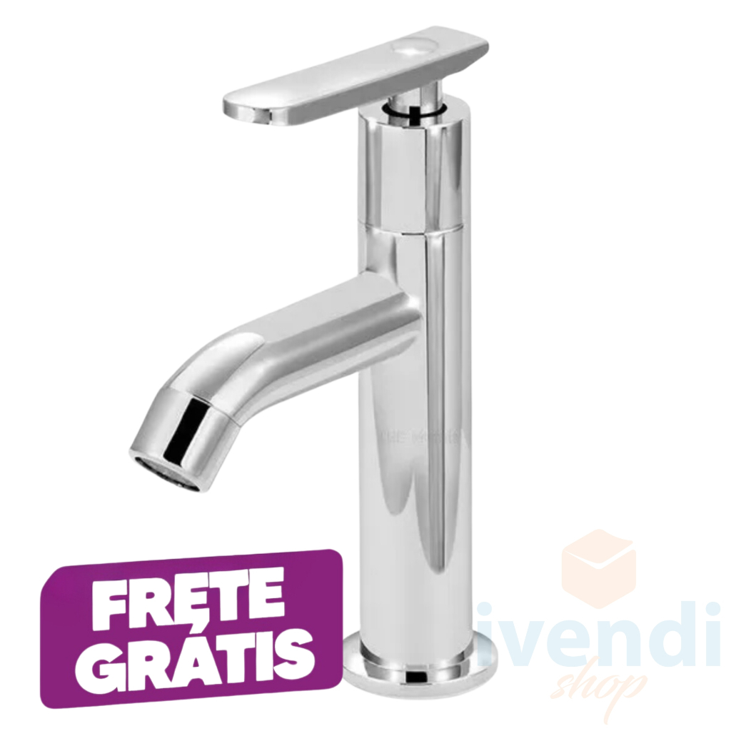 Torneira de Lavatório Banheiro Super Luxo Alta Cromada Abs Prateado 1/4 de Volta Menor Preço Shopee — R$ 28,90 em Shopee, 42% OFF