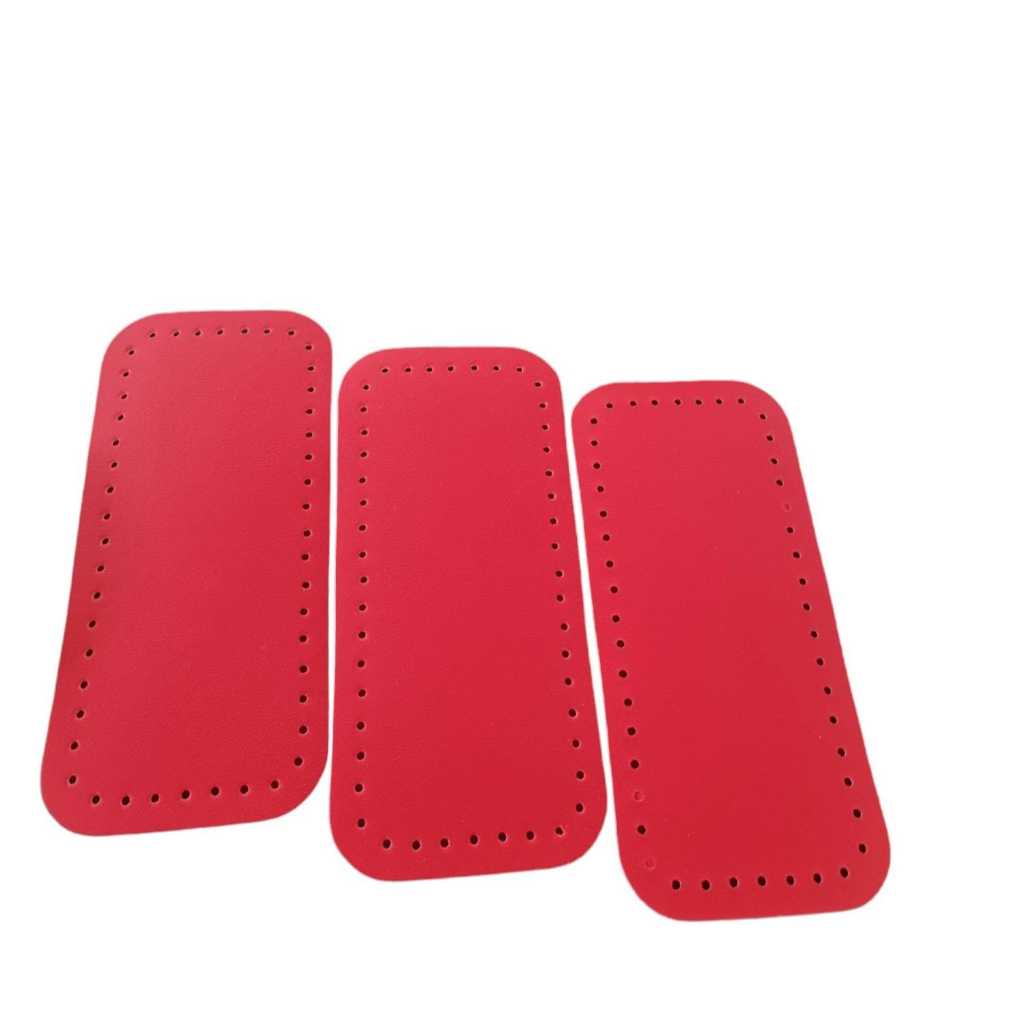 Kit com 3 Fundos 25/12 para bolsas e cestos em couro ecológico ideal para trabalhos em crochê,Artesanatos — imagem 2 de 2