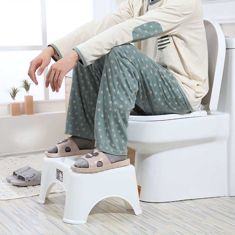 Banco de Apoio Para os Pés Banquinho de Cócoras Vaso Sanitário Com Suporte Celular Multiuso Ref: RC-003