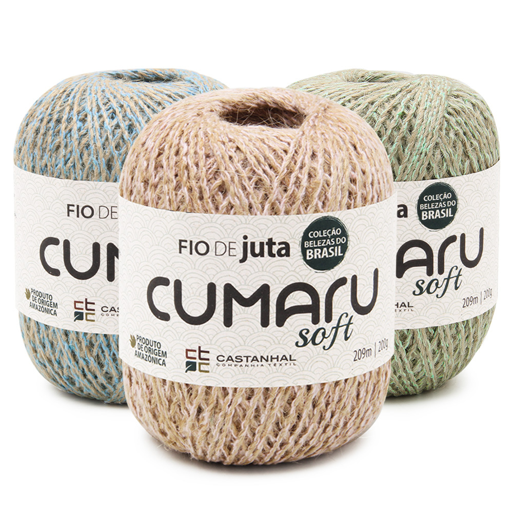 Fio de Juta Cumaru Soft Castanhal 10/2 200g 209 metros TEX 995