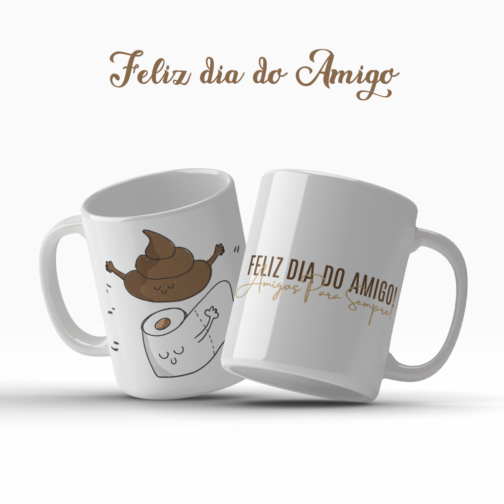Caneca Dia Do Amigo Amizade Amigos Para Sempre Forever Best Friends Presente OFERTA RELAMPÂGO
