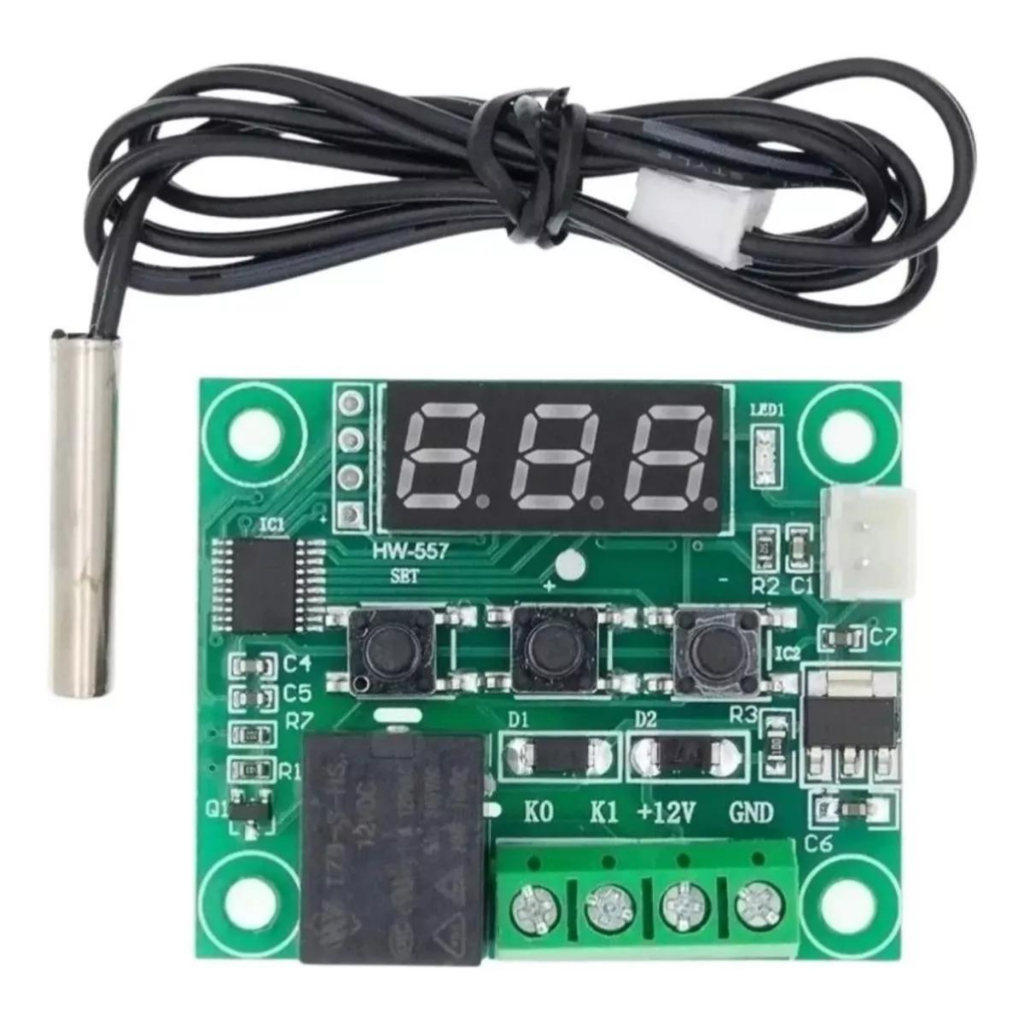 Termostato Digital W1209 12v Chocadeira Sensor Temperatura