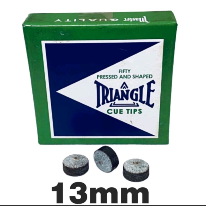 KIT 5 OU 10 SOLAS DE COURO TRIANGLE 11, 12 OU 13 MM PARA TACOS DE SINUCA SNOOKER BRILHAR PROMOÇÃO